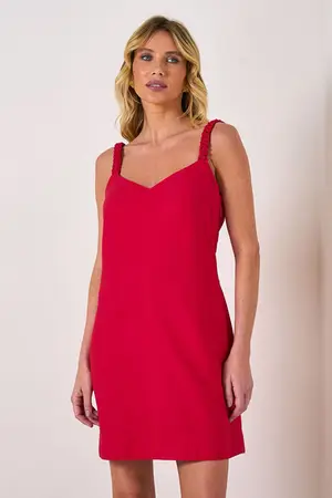 VESTIDO CURTO EM VISCOSE SENSORIALE