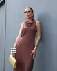 VESTIDO MIDI EM CREPE ONASSIS