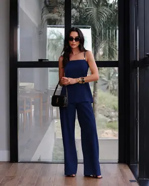 CONJUNTO BLUSA E CALÇA EM VISCOSE SENSORIALE