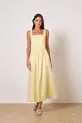 VESTIDO MIDI EM TRICOLINE ACAPULCO