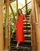VESTIDO MIDI EM TRICOLINE ACAPULCO