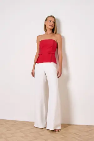 CALÇA PANTALONA EM ALFAIATARIA