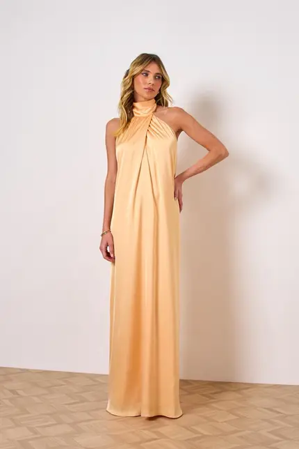 VESTIDO LONGO EM SANTIN ATENAS