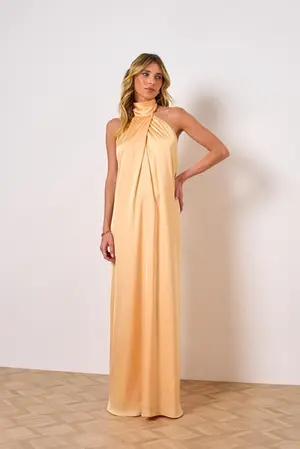 VESTIDO LONGO EM SANTIN ATENAS