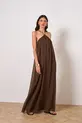 VESTIDO LONGO EM CHIFFON SILK TOUCH