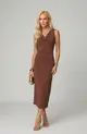 VESTIDO MIDI EM MALHA CREPE TWIL