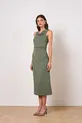VESTIDO MIDI EM MALHA CREPE TWIL