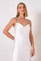 VESTIDO MIDI EM CETIM LUSTER