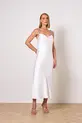 VESTIDO MIDI EM CETIM LUSTER