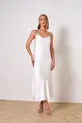 VESTIDO MIDI EM CETIM LUSTER