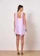 VESTIDO CURTO COM ECHARPE CHIFFON CAMÉLIAS
