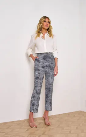 CALÇA COM BOLSO EM VISCOSE FASANO