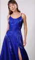 VESTIDO LONGO PRADA ALÇA FINA AMARRAÇÃO NAS COSTAS
