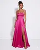 VESTIDO LONGO ZIBELINE AMARRAÇÃO NAS COSTAS C/ FENDA