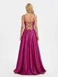 VESTIDO LONGO ZIBELINE AMARRAÇÃO NAS COSTAS C/ FENDA