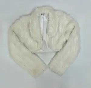 BOLERO PELO COM GOLA E MANGA LONGA
