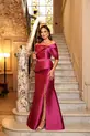 VESTIDO LONGO ZIBELINE TOMARA QUE CAIA COM CAPA REMOVIVEL