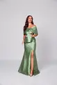 VESTIDO LONGO ZIBELINE TOMARA QUE CAIA COM CAPA REMOVIVEL
