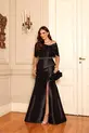 VESTIDO LONGO ZIBELINE TOMARA QUE CAIA COM CAPA REMOVIVEL