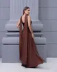 VESTIDO TOMARA QUE CAIA DRAPEADO C/ ECHARPE