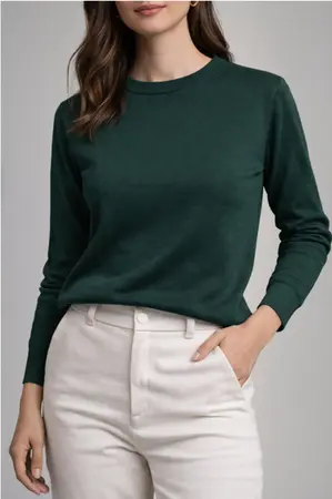 BLUSA TRICOT DECOTE REDONDO