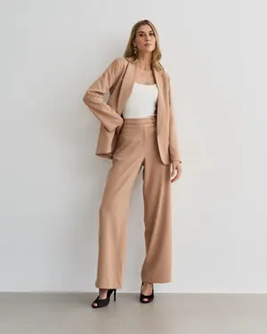CONJUNTO ALFAIATARIA GOLA SMOKING BOLSO C/ CALÇA