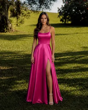 VESTIDO LONGO PRADA ALÇA FINA