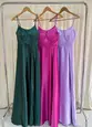 VESTIDO LONGO PRADA ALÇA FINA