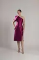 VESTIDO MIDI ZIBELINE UM OMBRO SÓ LAÇO