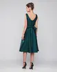 VESTIDO MIDI ZIBELINE DECOTE QUADRADO SAIA EVASE