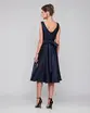 VESTIDO MIDI ZIBELINE DECOTE QUADRADO SAIA EVASE