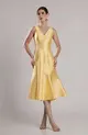VESTIDO MIDI ZIBELINE DECOTE V SEREIA