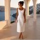 VESTIDO MIDI ZIBELINE DECOTE CORAÇÃO SAIA RETA