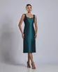 VESTIDO MIDI ZIBELINE DECOTE CORAÇÃO SAIA RETA