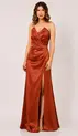 VESTIDO LONGO PRADA DECOTE V COM FENDA TOMARA QUE CAIA