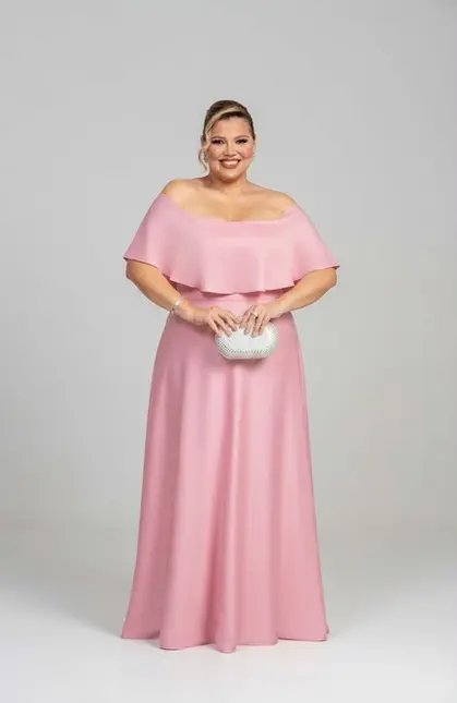 VESTIDO LONGO OMBRO A OMBRO