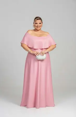 VESTIDO LONGO OMBRO A OMBRO