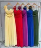 VESTIDO LONGO COM ALÇA FLOR ECHARPE CHIFFON