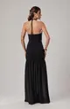 VESTIDO LONGO JUSTO FRENTE UNICA CHIFFON