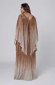 VESTIDO LONGO C/ MANGA TIE DYE LUREX