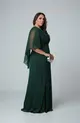 VESTIDO LONGO C/ MANGA TIE DYE LUREX