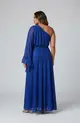 VESTIDO LONGO UMA MANGA CHIFFON BRILHO