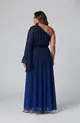 VESTIDO LONGO UMA MANGA CHIFFON BRILHO