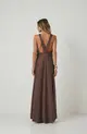 VESTIDO LONGO EM CREPE ONASSIS