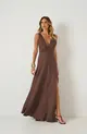 VESTIDO LONGO EM CREPE ONASSIS