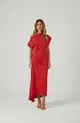 VESTIDO DRAPEADO EM CREPE PATOU