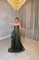 VESTIDO CORPETE DE TULE TRANÇADO NAS COSTAS