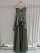 VESTIDO CORPETE DE TULE TRANÇADO NAS COSTAS