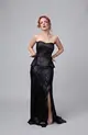 VESTIDO LONGO CORPETE DE ZIBELINE SAIA SEREIA PAETE