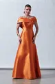 VESTIDO LONGO ZIBELINE OMBRO A OMBRO